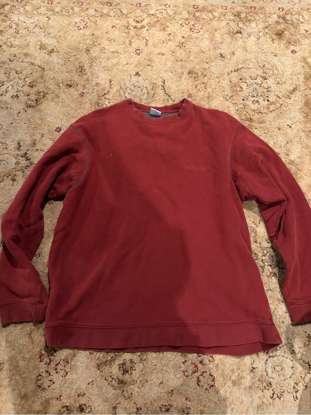 Columbia Men's Crewneck Sweatshirt -Rust XL EUC casual worn once SO SOFT